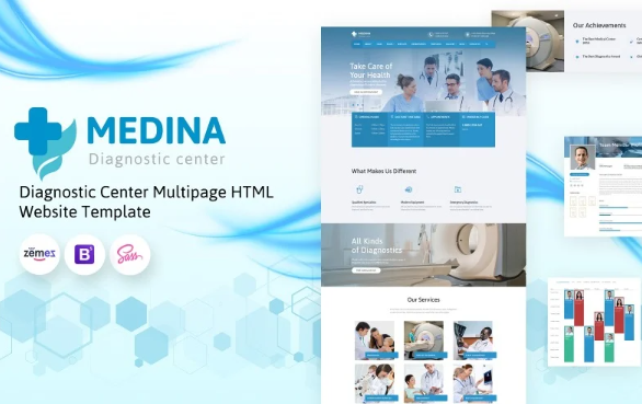 Medina – Diagnostic Center Multipage HTML Website Template — Template by Templatemonster