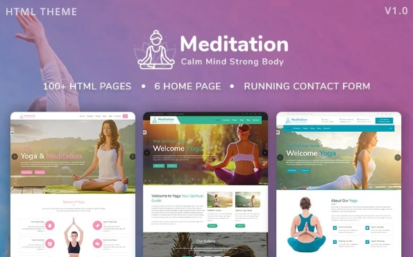Meditation – Yoga, Fitness & Meditation Mobile Responsive