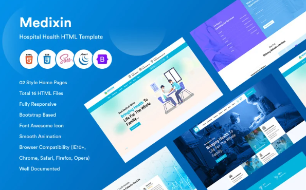 Medixin – Hospital Health HTML Template — Template by Templatemonster