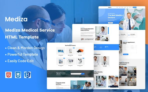 Mediza – Medical Service Website Template — Template by Templatemonster