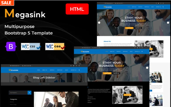Megasink-Corporate and Multipurpose HTML5 Template — Template by Templatemonster