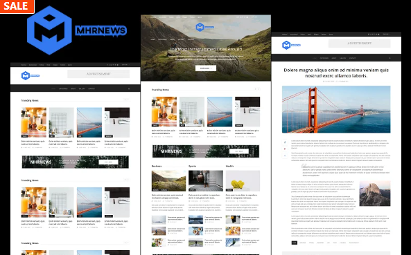 MhrNews – Online Newspaper, Blog, Journal and Magazine HTML and Bootstrap Website Template — Template by Templatemonster