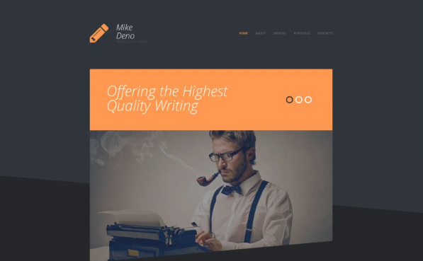 Mike Deno Website Template — Template by Templatemonster