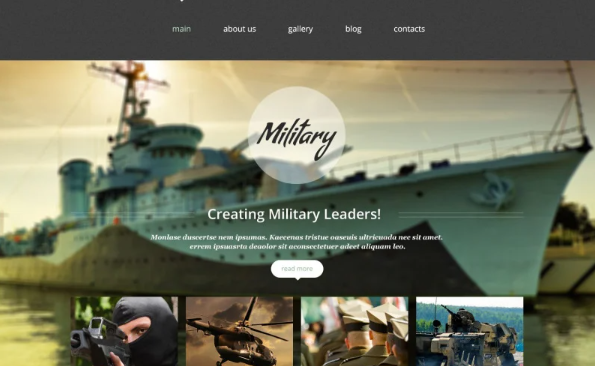 Military Website Template