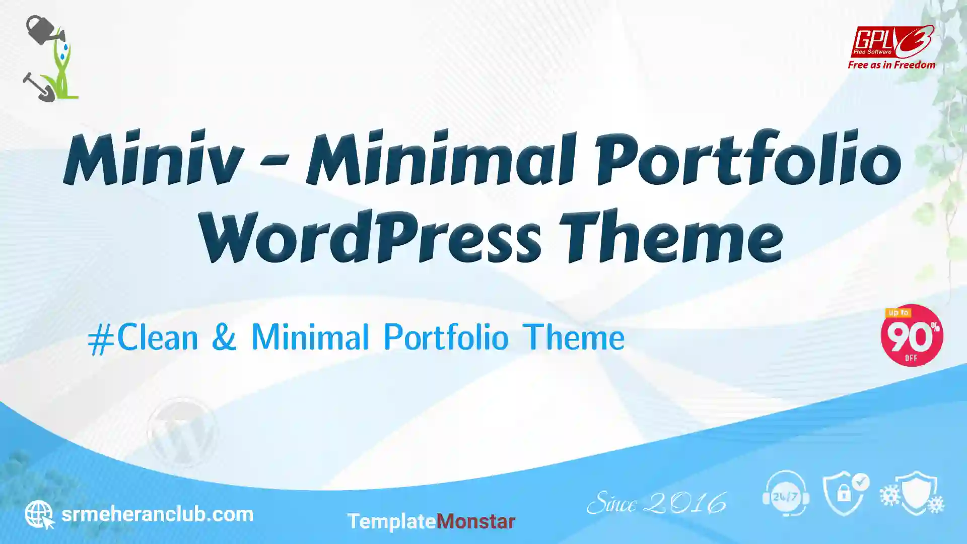 Miniv – Minimal Portfolio WordPress Theme — Theme by Templatemonster