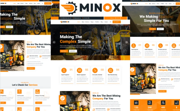 Minox – Mining Company HTML5 Template — Template by Templatemonster