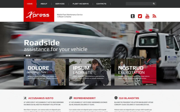 Mobile Repair Service Responsive Website Template