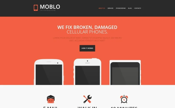Mobile Store Responsive Website Template