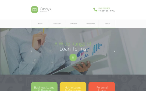 Money Lander Website Template — Template by Templatemonster