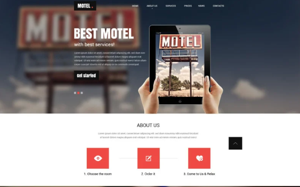 Motel Responsive Website Template — Template by Templatemonster