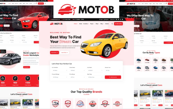 Motob – Car Dealer And Automotive HTML5 Template — Template by Templatemonster