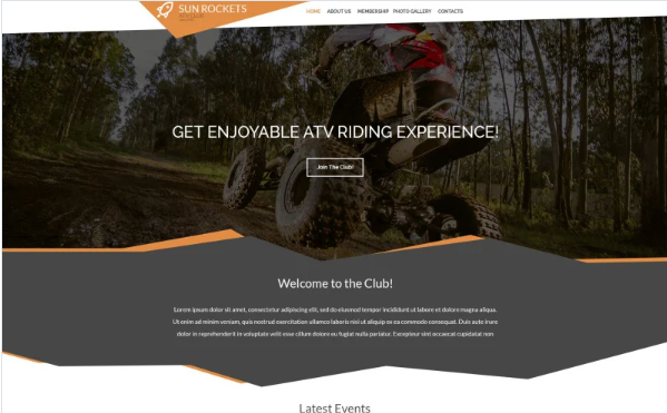 Motor Sports Responsive Website Template