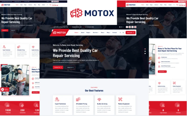 Motox – Car Repair Services HTML5 Template — Template by Templatemonster