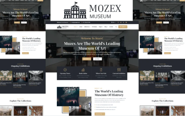 Mozex – Museum and Artists HTML5 Template — Template by Templatemonster
