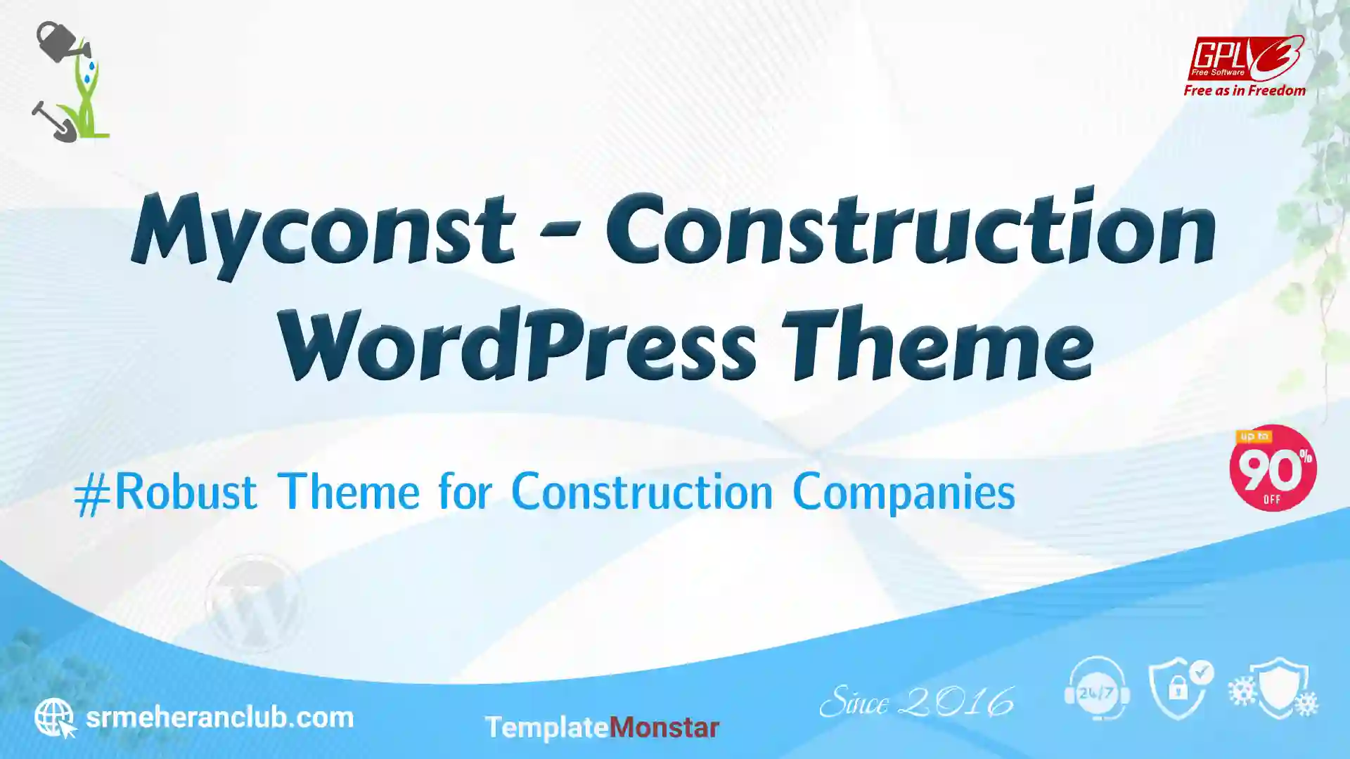 Myconst – Construction WordPress Theme — Theme by Templatemonster