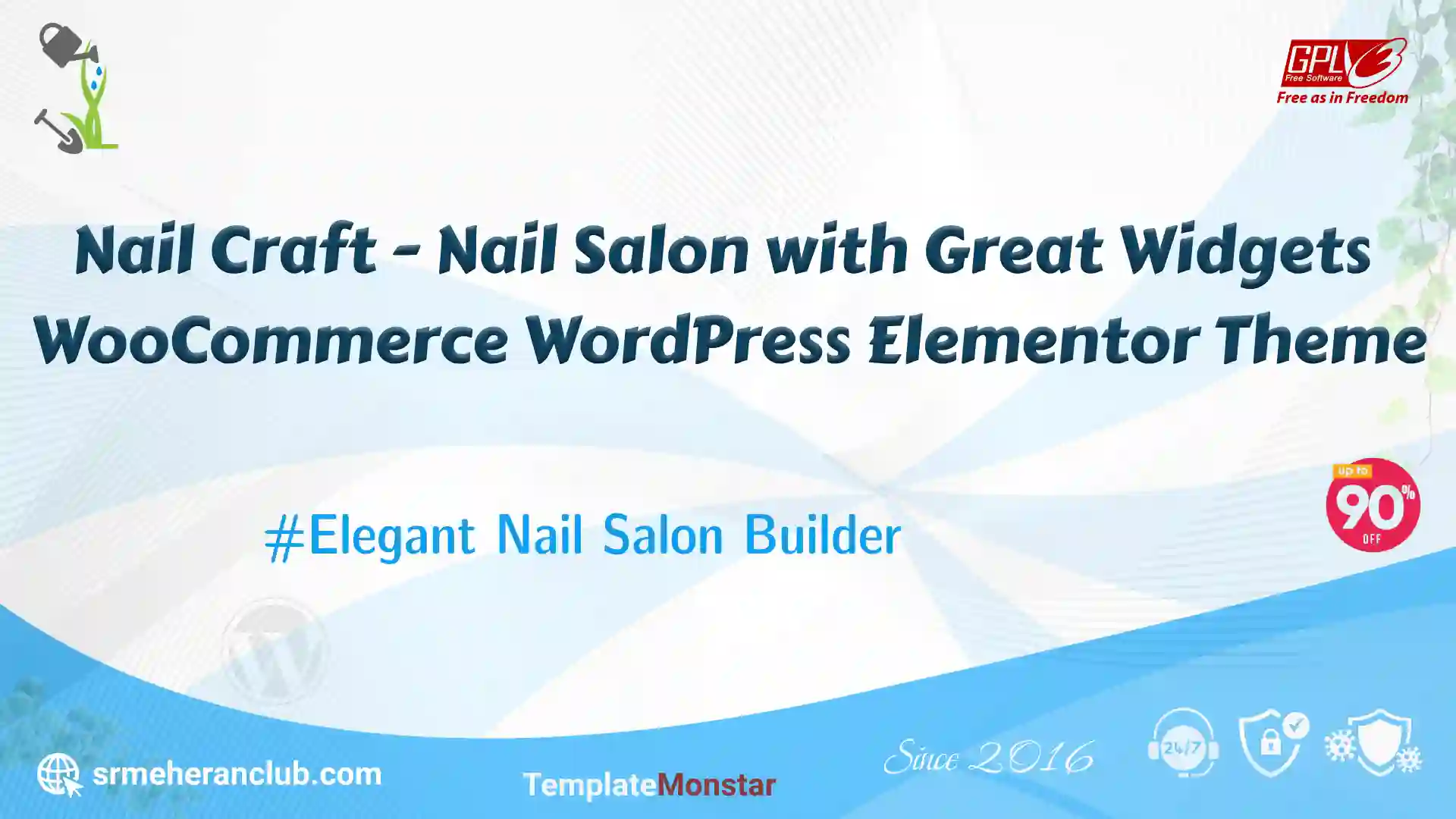 Nail Craft – Nail Salon with Great Widgets WooCommerce WordPress Elementor Theme — Theme by Templatemonster