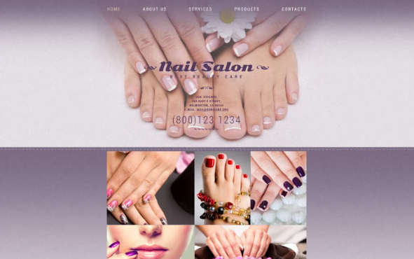 Nail Studio Website Template — Template by Templatemonster