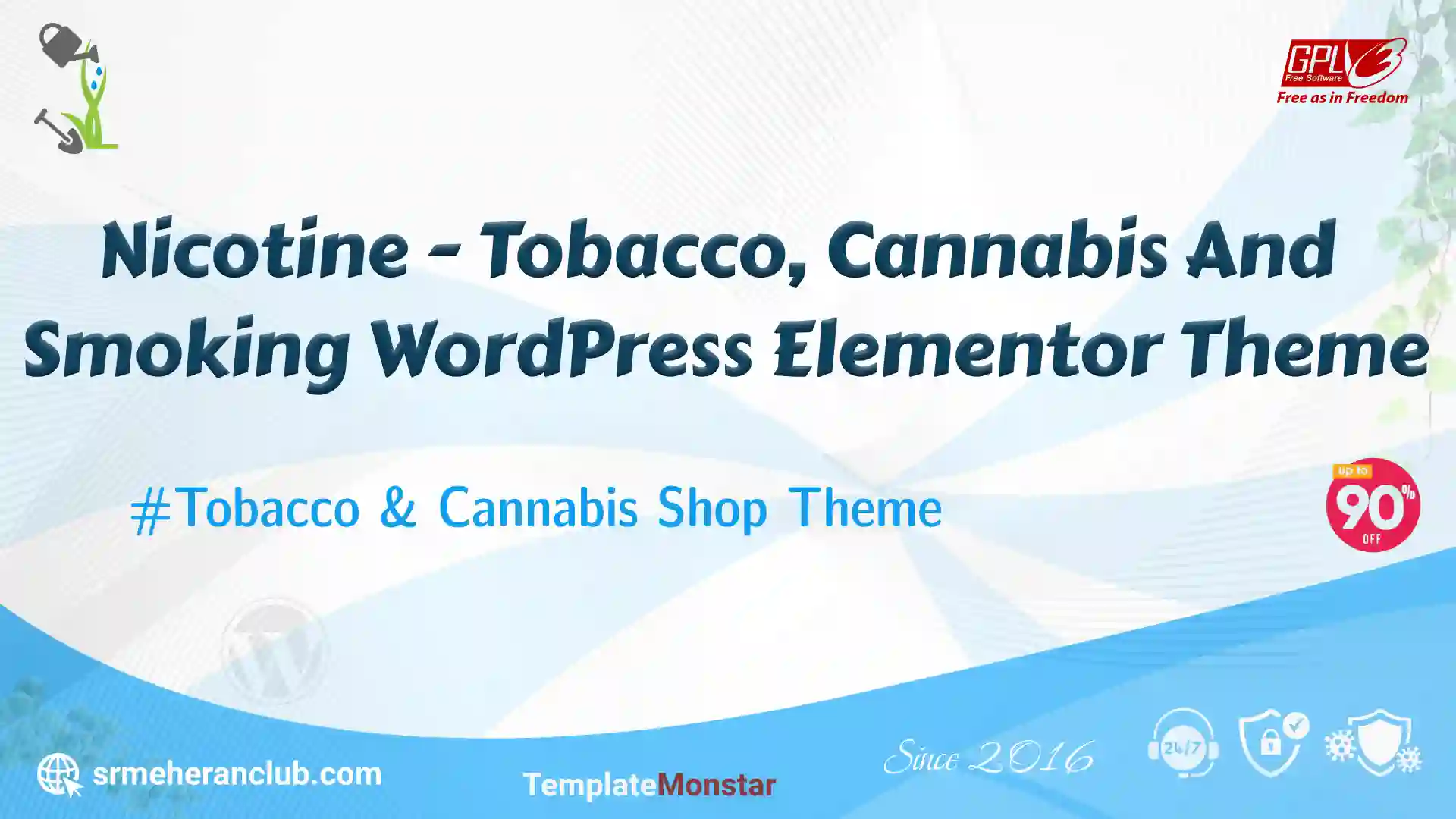 Nicotine – Tobacco, Cannabis And Smoking WordPress Elementor Theme — Theme by Templatemonster