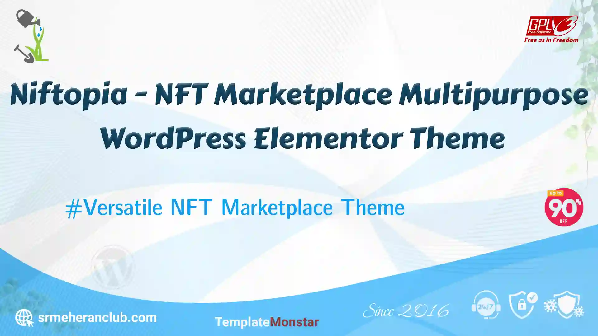 Niftopia – NFT Marketplace Multipurpose WordPress Elementor Theme — Theme by Templatemonster