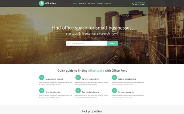 Office Responsive Website Template