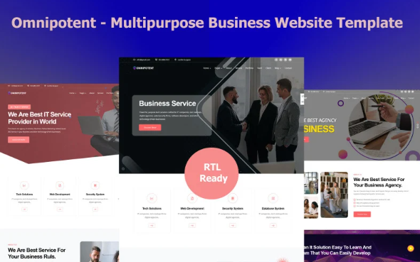 Omnipotent -Multipage Business Website Template — Template by Templatemonster