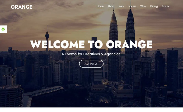 Orange – Digital Agency/Startup/Marketing Agency — Template by Templatemonster