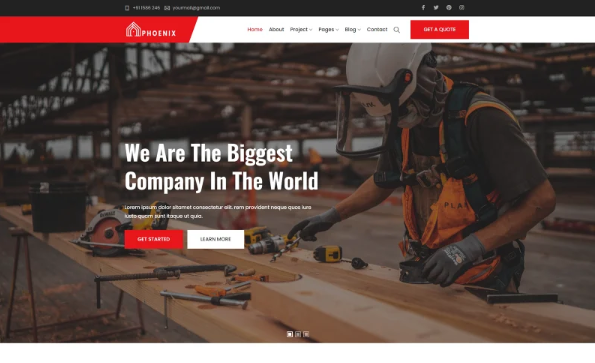 Phoenix – Construction HTML 5 Design Template