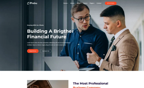 Prebu – Creative Business Agency HTML Bootstrap Template — Template by Templatemonster
