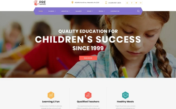 Preschool – Education Multipage Clean HTML Website Template