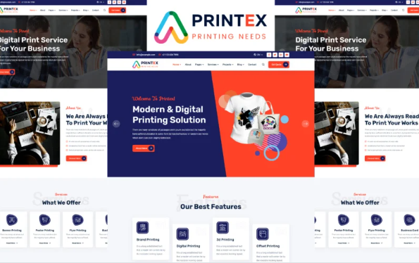 Printex – Printing Services Company HTML5 Template — Template by Templatemonster