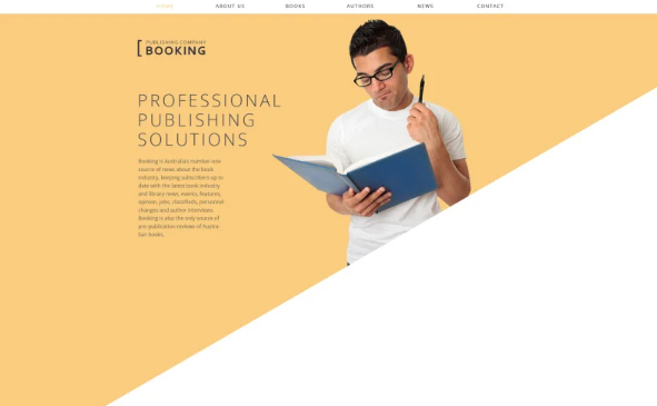 Publishing Company Responsive Website Template — Template by Templatemonster