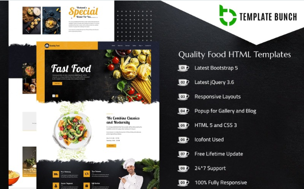 Quality Food – Food Shop HTML5 Website Template