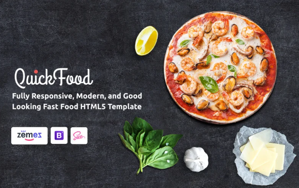 Quick Food – Fast Food Restaurant HTML5 Website Template