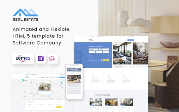 Real Estate – Residential Real Estate Bootstrap 5 Website Template