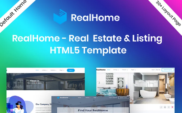 RealHome – Listing & Real Estate HTML5 Bootstrap Website Template