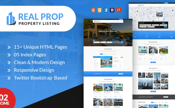 Realprop | property listing html template