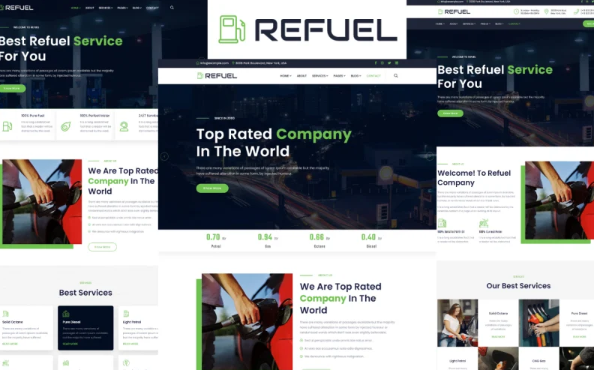 Refuel – Petrol Pump and Gas Station HTML5 Website template — Template by Templatemonster