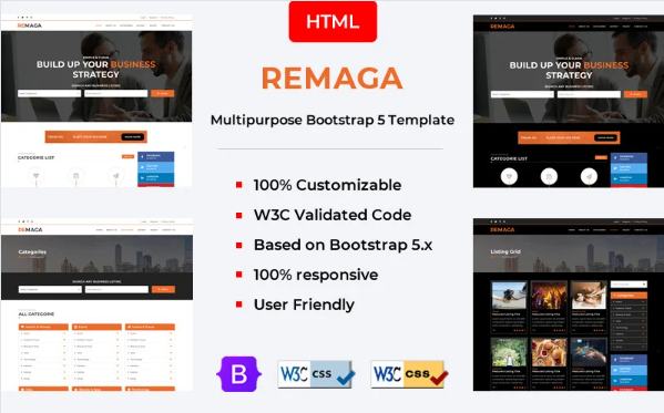 Remaga – Multipurpose Blog HTML5 Template — Template by Templatemonster