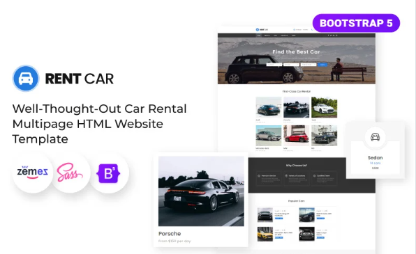 Rent Car – Car Rental Multipage HTML5 Website Template — Template by Templatemonster