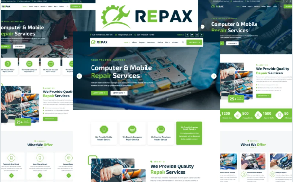 Repax – Computer And Mobile Repair HTML5 Template — Template by Templatemonster