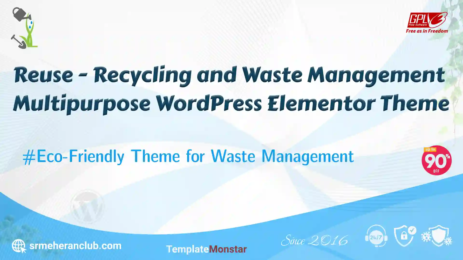 Reuse – Recycling and Waste Management Multipurpose WordPress Elementor Theme — Theme by Templatemonster