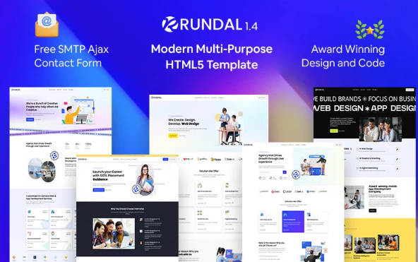 Rundal – Modern Multi-Purpose HTML5 Template — Template by Templatemonster