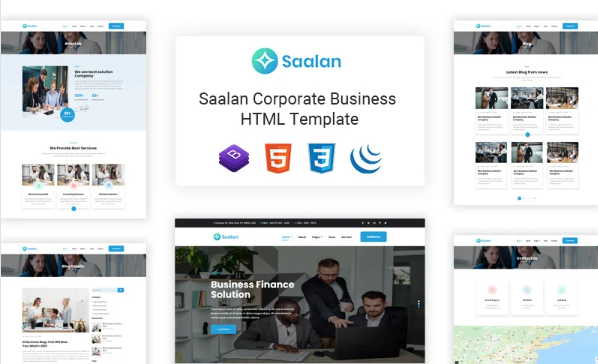 Saalan – Responsive Multipurpose Corporate Business Website Template — Template by Templatemonster