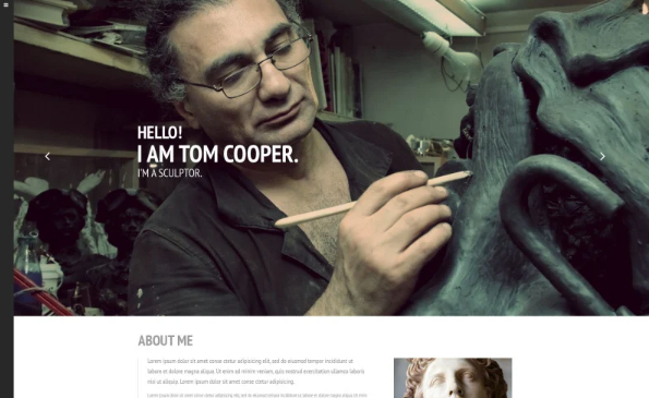 Sculptor Website Template