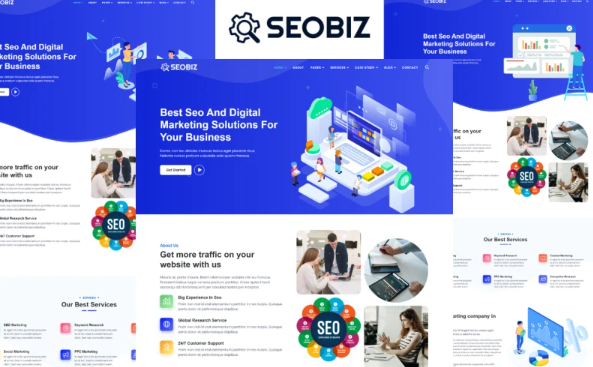 Seobiz – Seo & Digital Marketing Agency Bootstrap 5 HTML Template — Template by Templatemonster