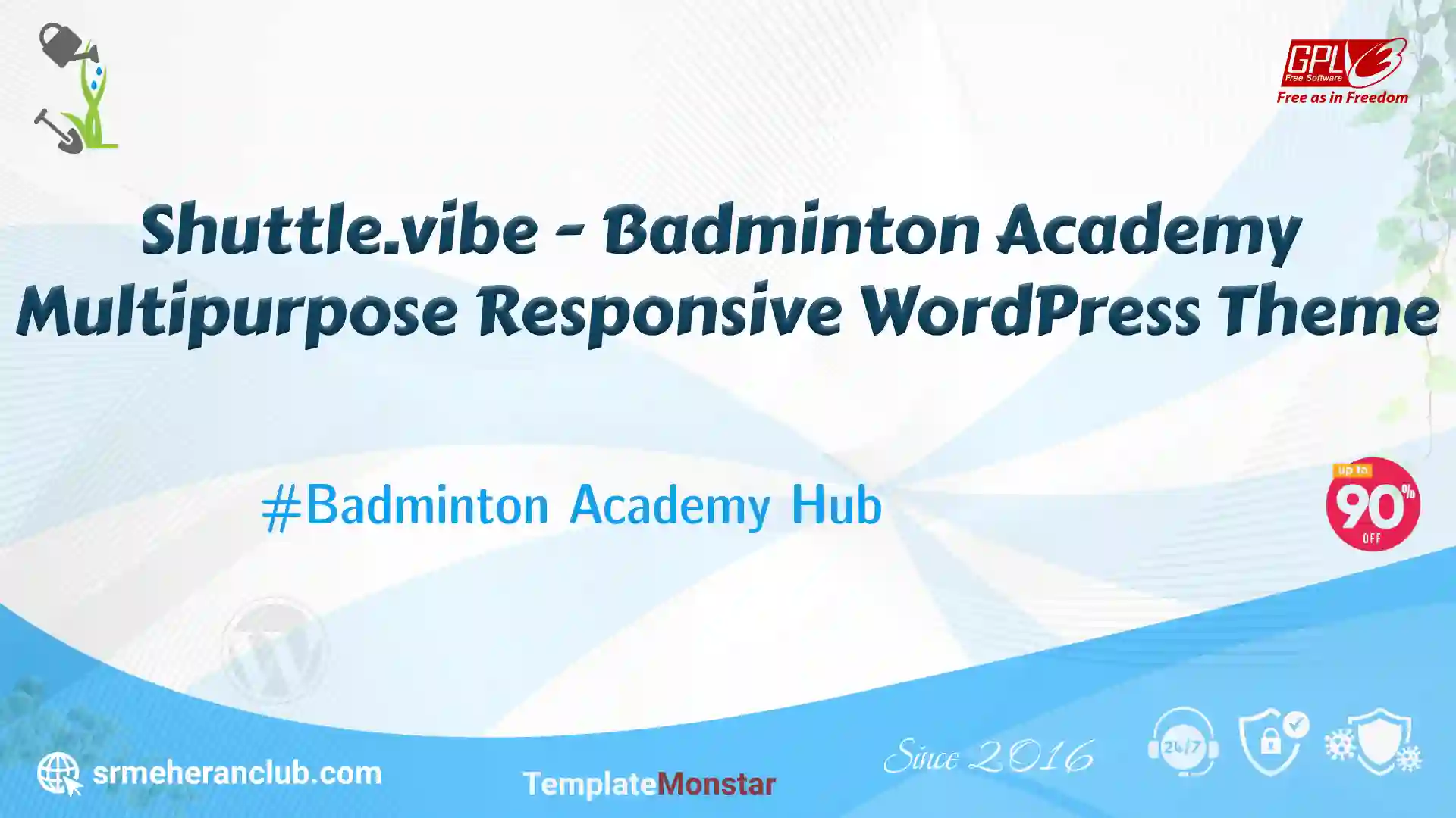 Shuttle.vibe – Badminton Academy Multipurpose Responsive WordPress Theme — Theme by Templatemonster