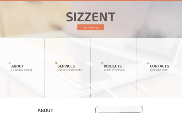 Sizzent Website Template