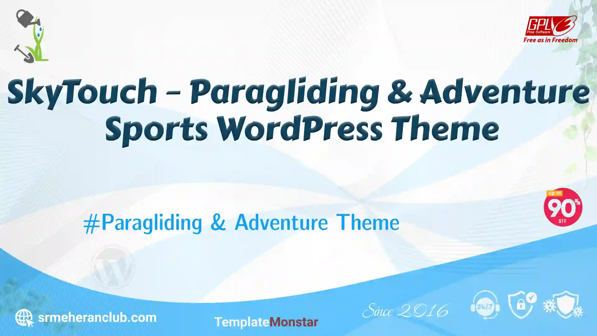 SkyTouch – Paragliding & Adventure Sports WordPress Theme — Theme by Templatemonster