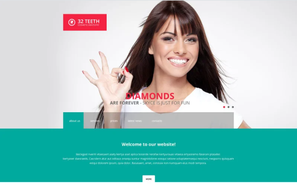Skyce Dentistry Website Template — Template by Templatemonster
