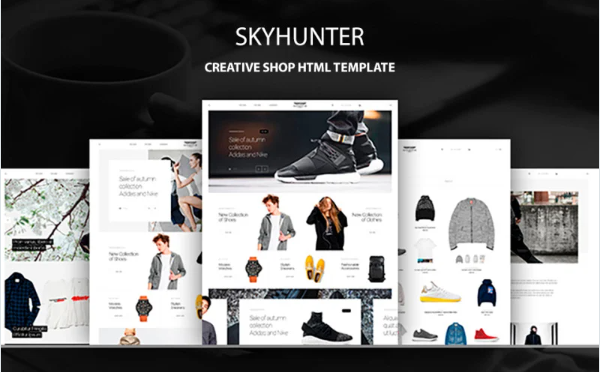 Skyhunter – Creative Shop Website Template — Template by Templatemonster